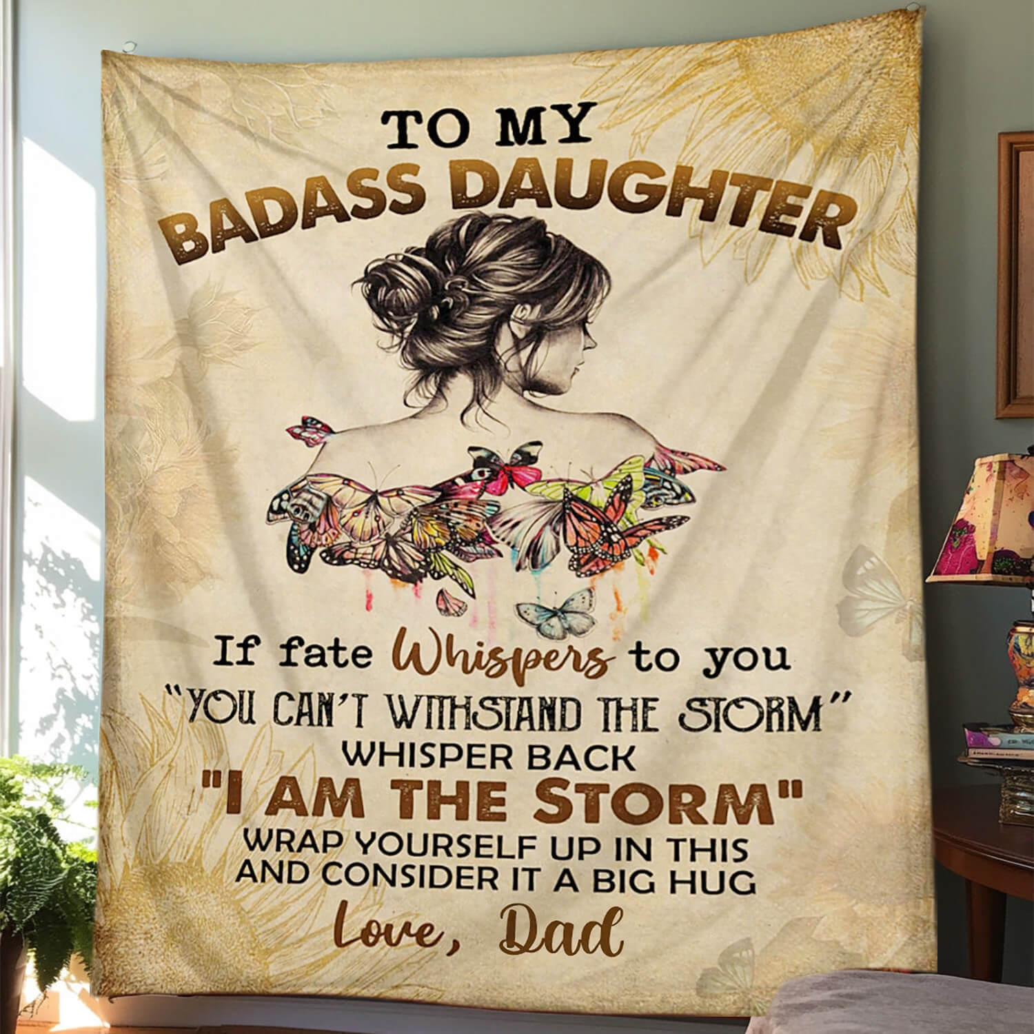 To My Daughter/Granddaughter - A945 - Premium Blanket