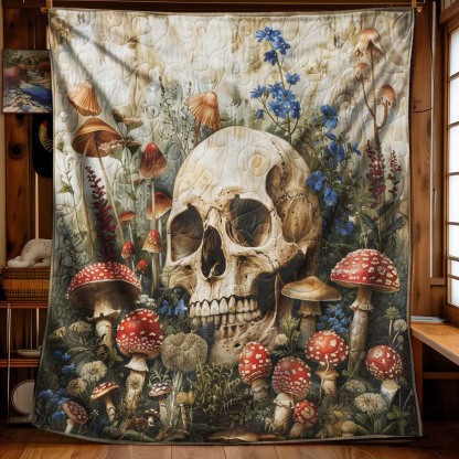 Aboriginal skull blanket - J077 - Premium Blanket