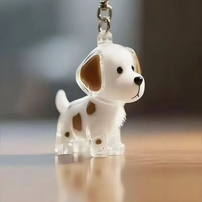 Dog Hair Collector Keychain Charm Memorial Storage Box