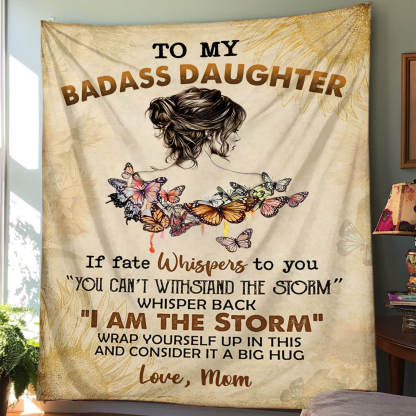 To My Daughter/Granddaughter - A945 - Premium Blanket