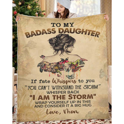 To My Daughter/Granddaughter - A945 - Premium Blanket