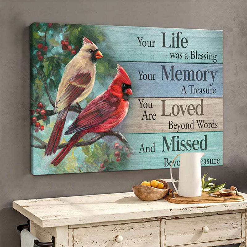 Your Life Was A Blessing - D365 - Gallery Wrapped Canvas Prints
