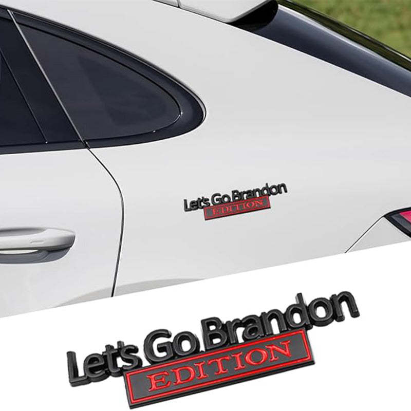 Lets Go Brandon Edition - 2 Pcs Emblem Sticker Badge - TE040