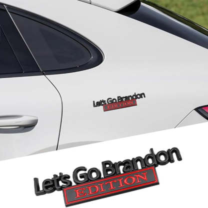 Lets Go Brandon Edition - 2 Pcs Emblem Sticker Badge - TE040