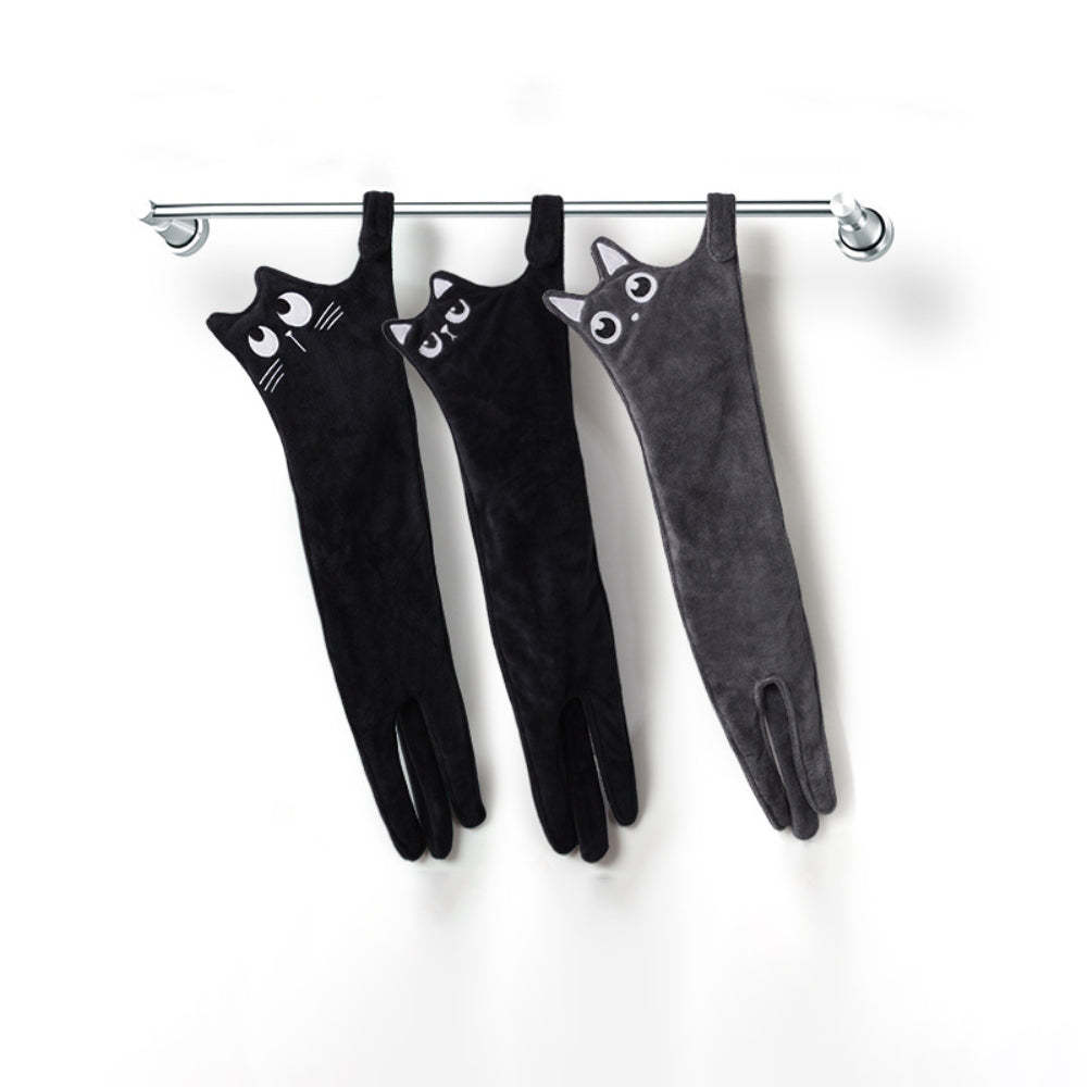 Adorable Cat Hand Towels - Rolling Eyes