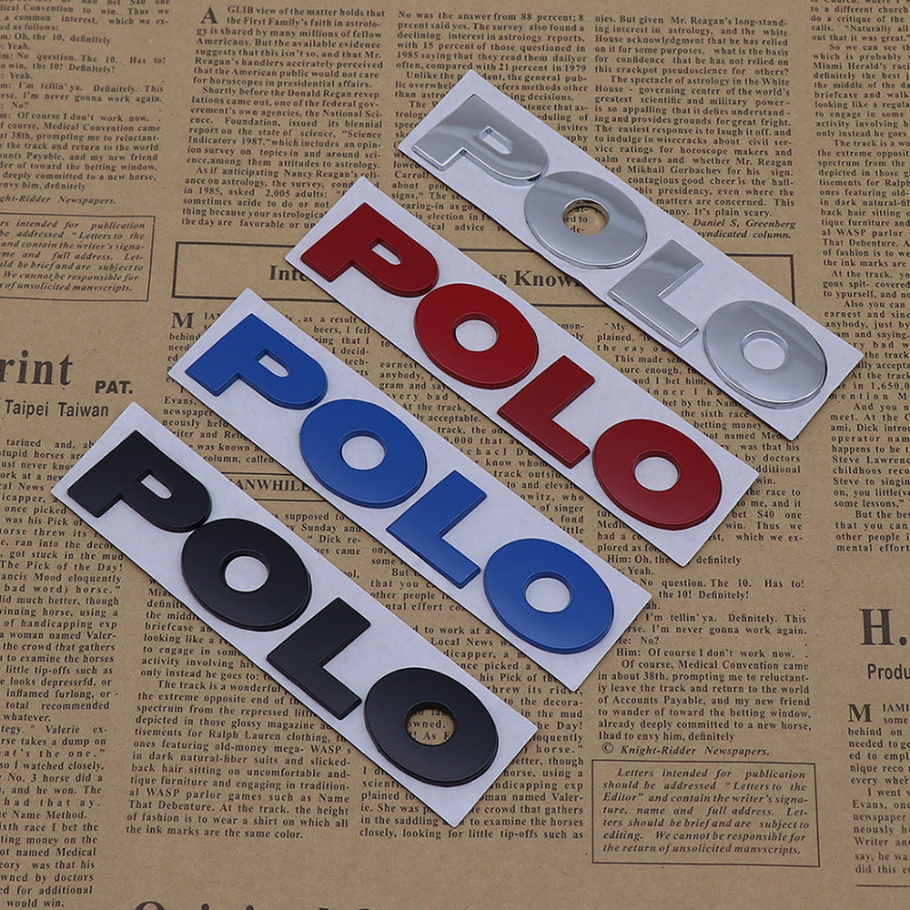 Polo - 2 Pcs Emblem Sticker Badge - TE034
