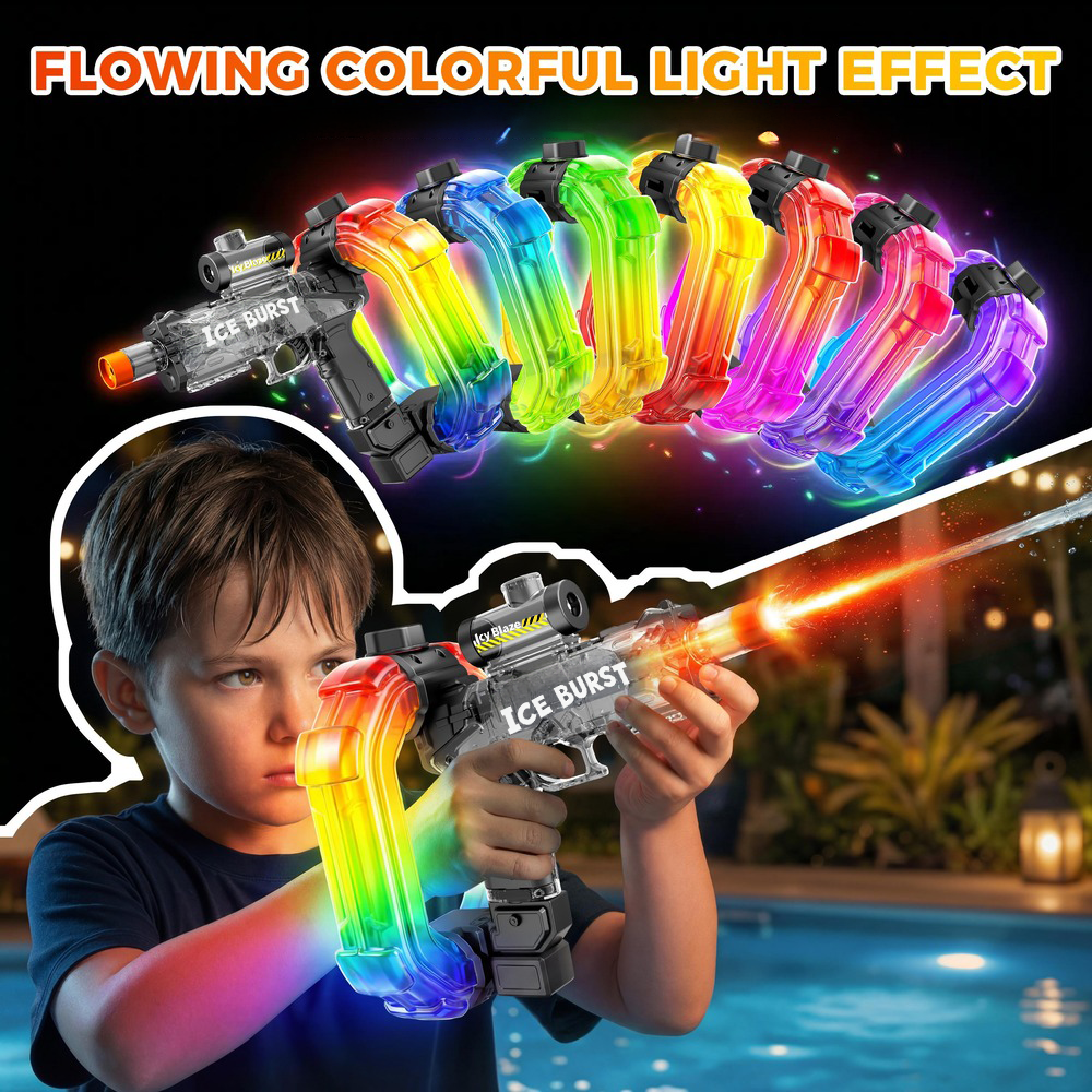 Electric Automatic Water Blaster - Water Gun with Lights & Sound Effects