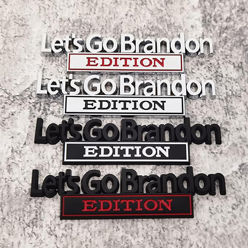 Lets Go Brandon Edition - 2 Pcs Emblem Sticker Badge - TE040