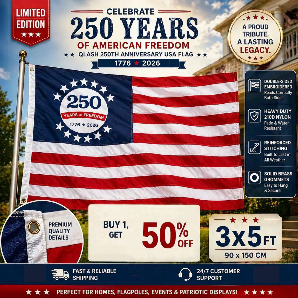 250th Anniversary USA Commemorative Flag (3x5 Ft)