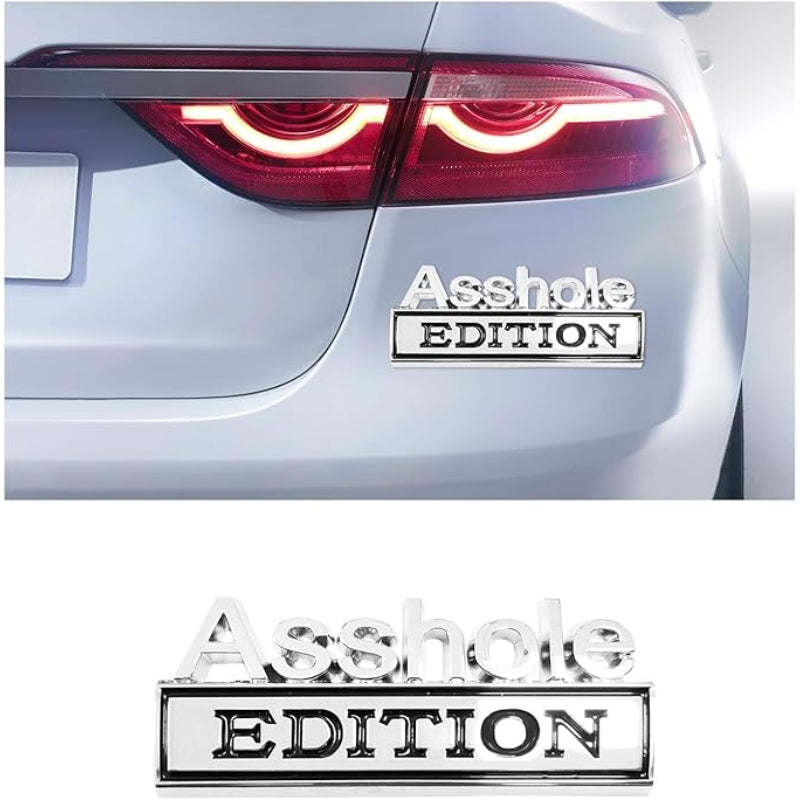 Asshole Edition - 2 Pcs Emblem Sticker Badge - TE009