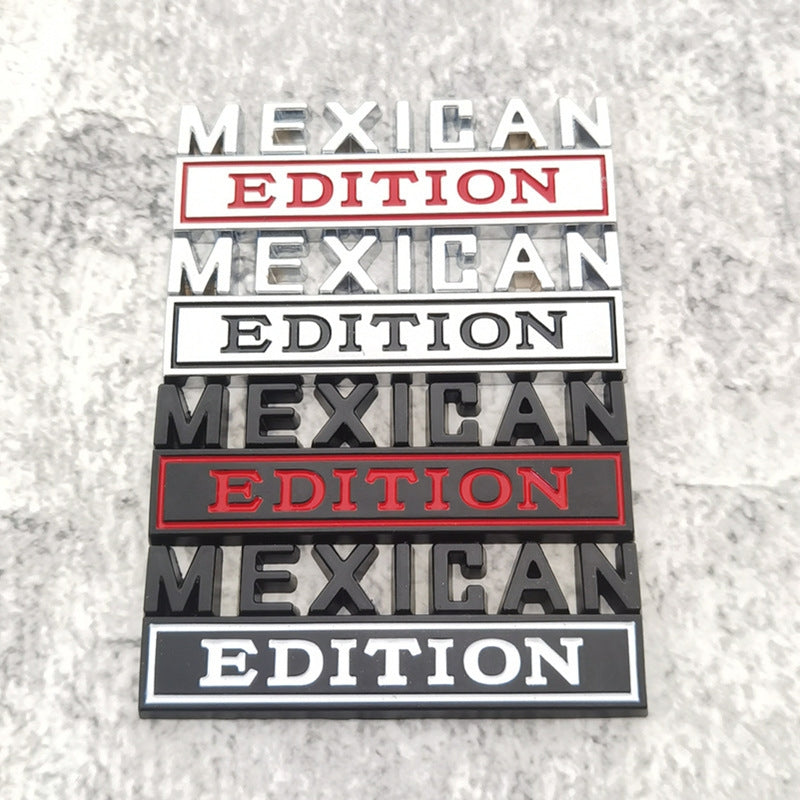 Mexican Edition - 2 Pcs Emblem Sticker Badge - TE012
