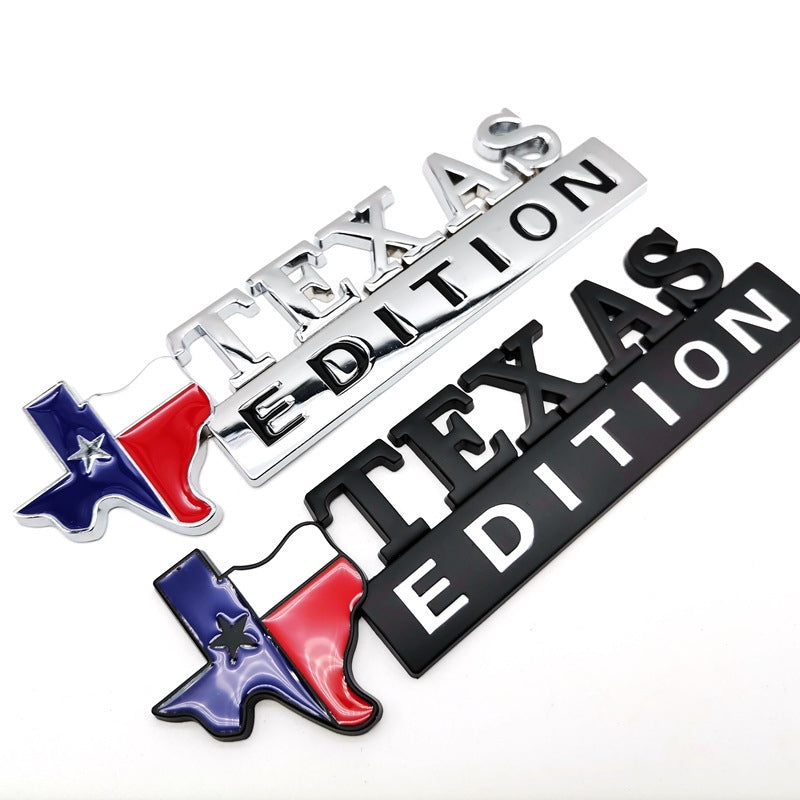 Texas Edition - 2 Pcs Emblem Sticker Badge - TE026