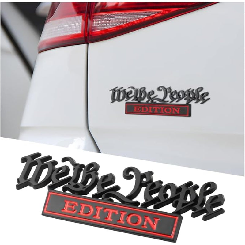 We the People Edition - 2 Pcs Emblem Sticker Badge - TE020