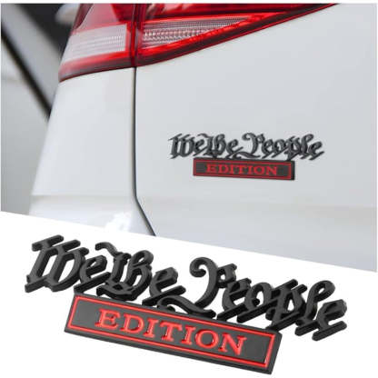 We the People Edition - 2 Pcs Emblem Sticker Badge - TE020