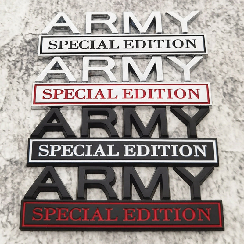 Army Special Edition - 2 Pcs Emblem Sticker Badge - TE019