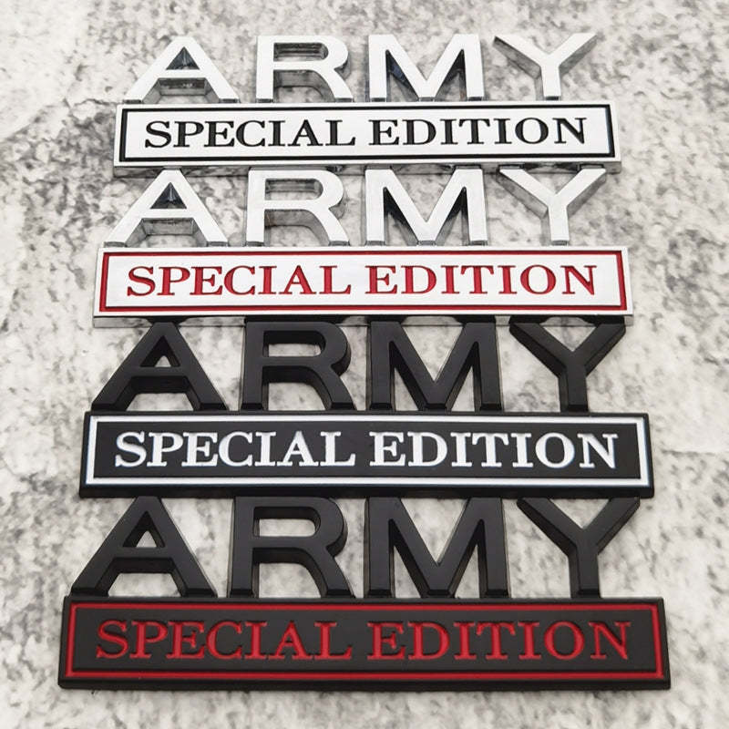 Army Special Edition - Emblem Sticker Badge, Funny Decals for Car, Tru