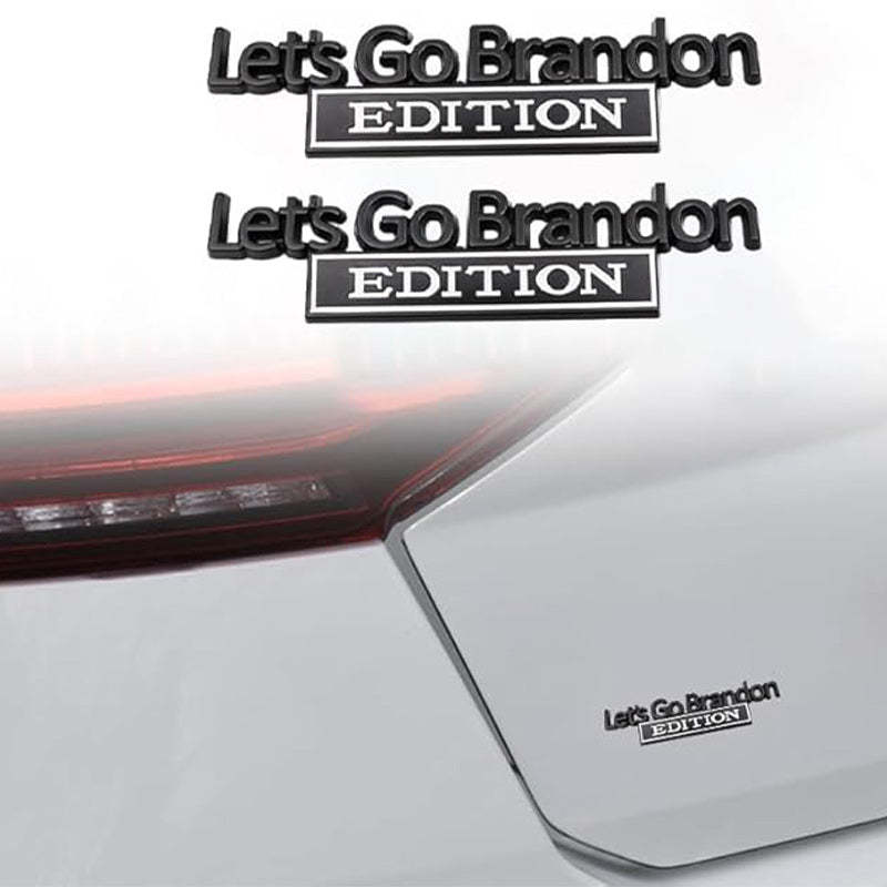 Lets Go Brandon Edition - 2 Pcs Emblem Sticker Badge - TE040