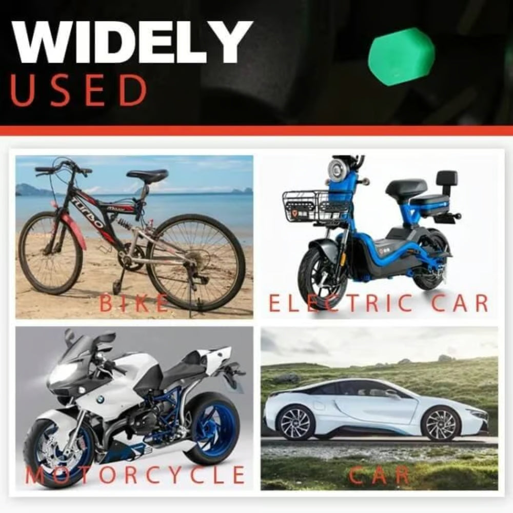 50PCS Glow-in-the-Dark Car Tire Valve Cap Set
