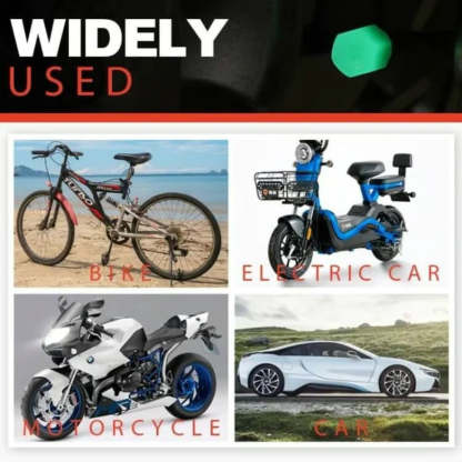 50PCS Glow-in-the-Dark Car Tire Valve Cap Set