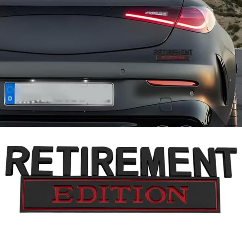 Retirement Edition - 2 Pcs Emblem Sticker Badge - TE030