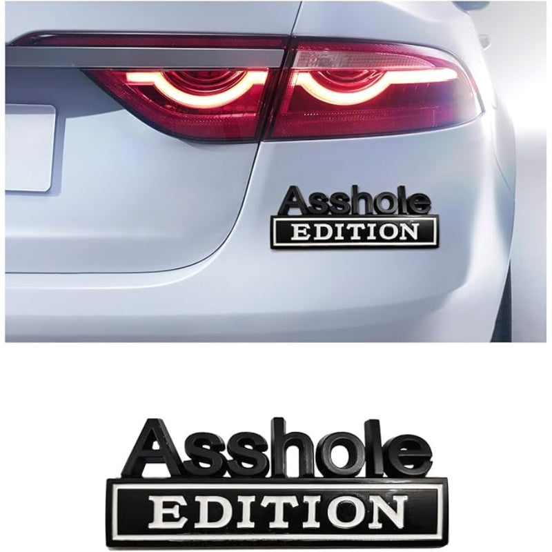 Asshole Edition - 2 Pcs Emblem Sticker Badge - TE009