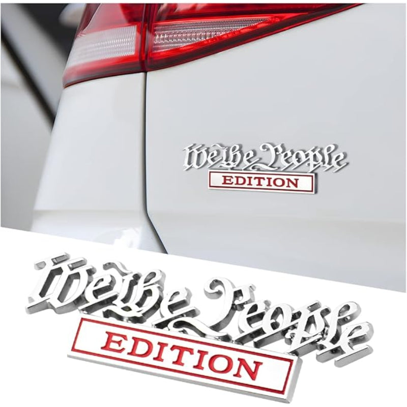 We the People Edition - 2 Pcs Emblem Sticker Badge - TE020