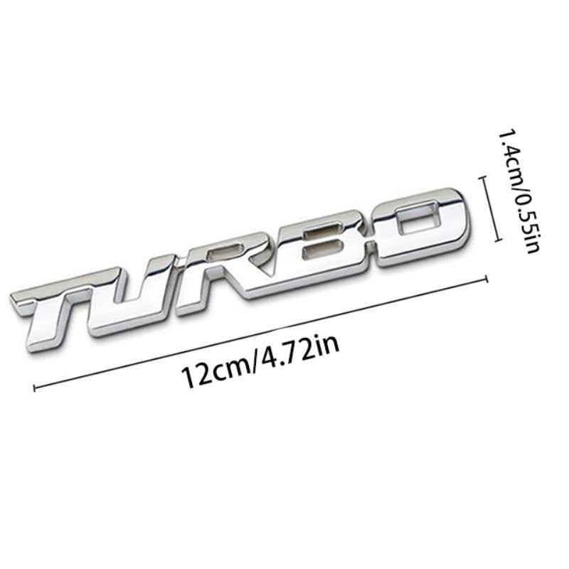 Turbo - 2 Pcs Emblem Sticker Badge - TE002