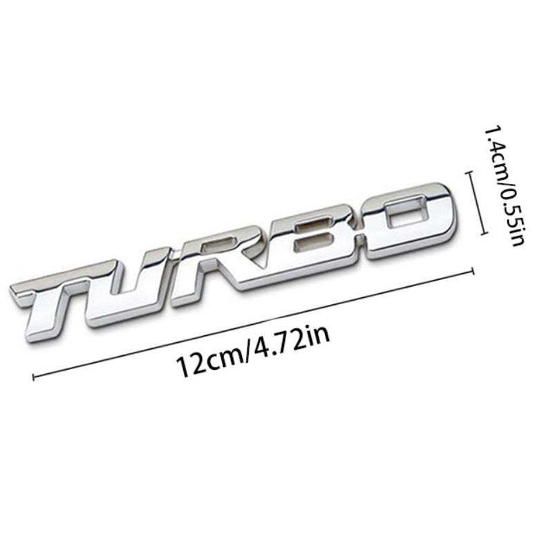 Turbo - 2 Pcs Emblem Sticker Badge - TE002
