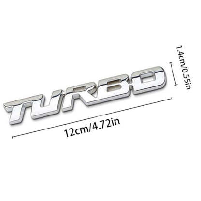 Turbo - 2 Pcs Emblem Sticker Badge - TE002