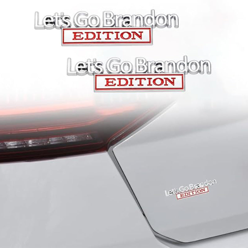Lets Go Brandon Edition - 2 Pcs Emblem Sticker Badge - TE040