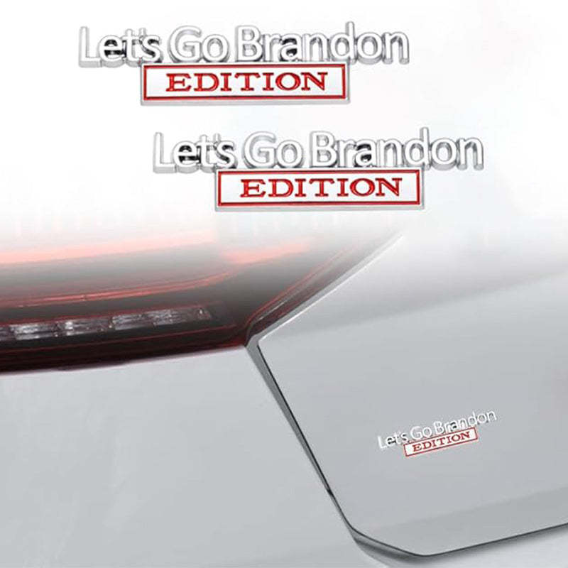 Lets Go Brandon Edition - 2 Pcs Emblem Sticker Badge - TE040