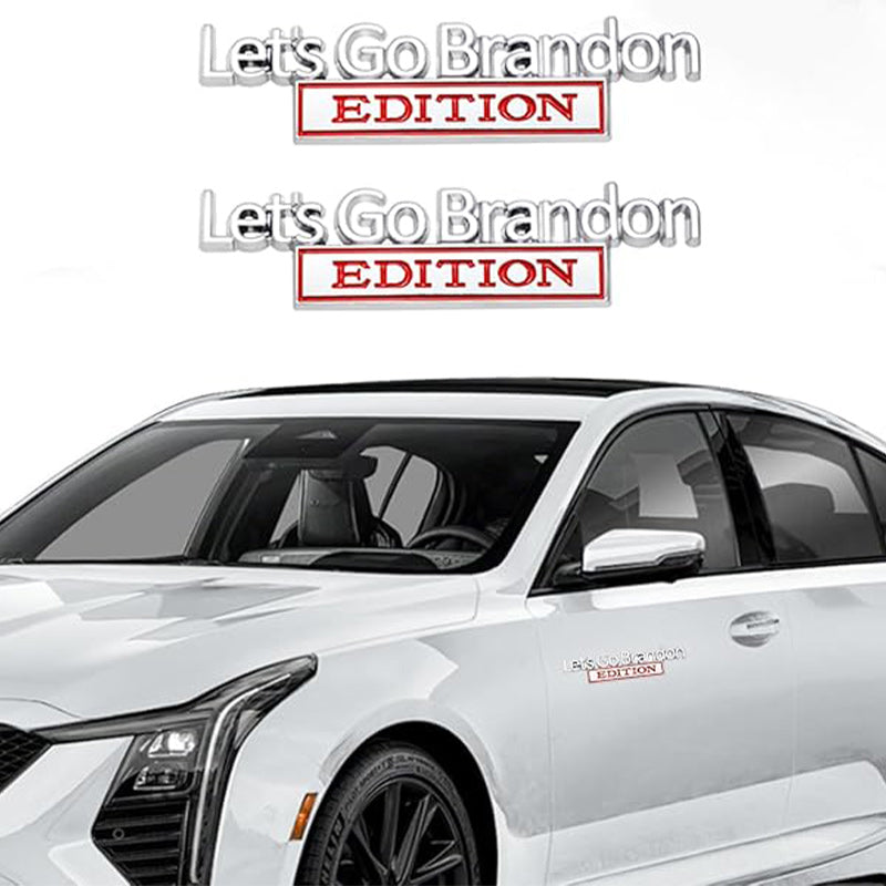 Lets Go Brandon Edition - 2 Pcs Emblem Sticker Badge - TE040