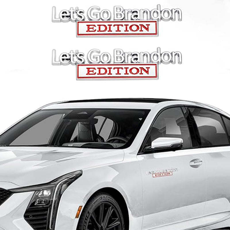 Lets Go Brandon Edition - 2 Pcs Emblem Sticker Badge - TE040