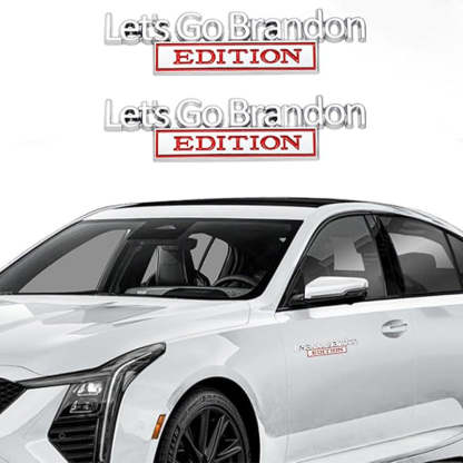 Lets Go Brandon Edition - 2 Pcs Emblem Sticker Badge - TE040