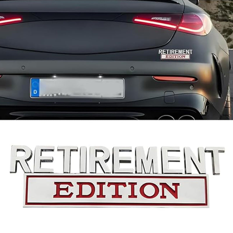 Retirement Edition - 2 Pcs Emblem Sticker Badge - TE030