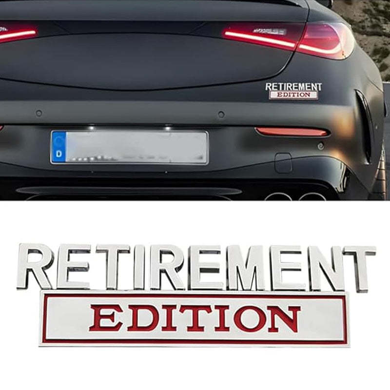 Retirement Edition - 2 Pcs Emblem Sticker Badge - TE030