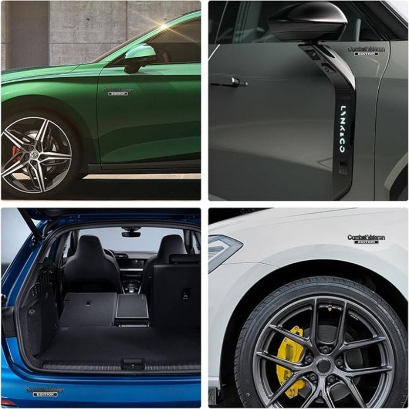 Combat Veteran - 2 Pcs Emblem Sticker Badge - TE007