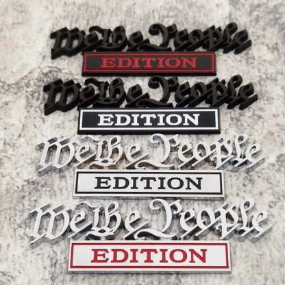 We the People Edition - 2 Pcs Emblem Sticker Badge - TE020