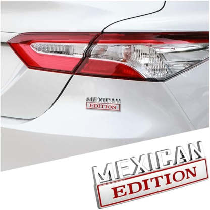 Mexican Edition - 2 Pcs Emblem Sticker Badge - TE012