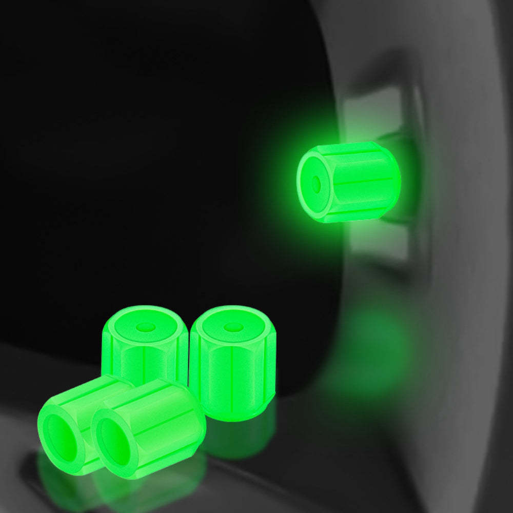 50PCS Glow-in-the-Dark Car Tire Valve Cap Set