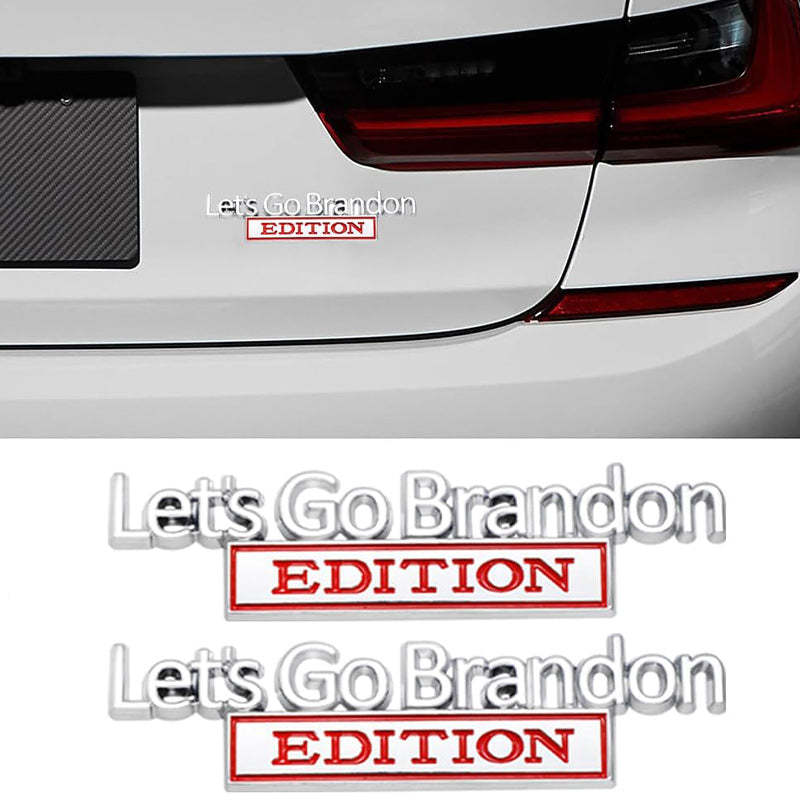 Lets Go Brandon Edition - 2 Pcs Emblem Sticker Badge - TE040