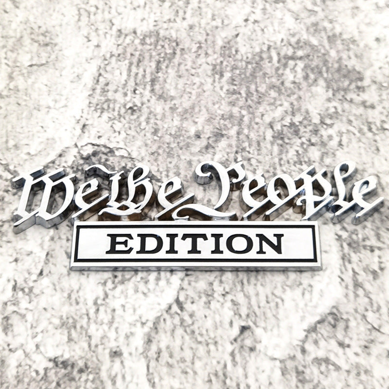 We the People Edition - 2 Pcs Emblem Sticker Badge - TE020