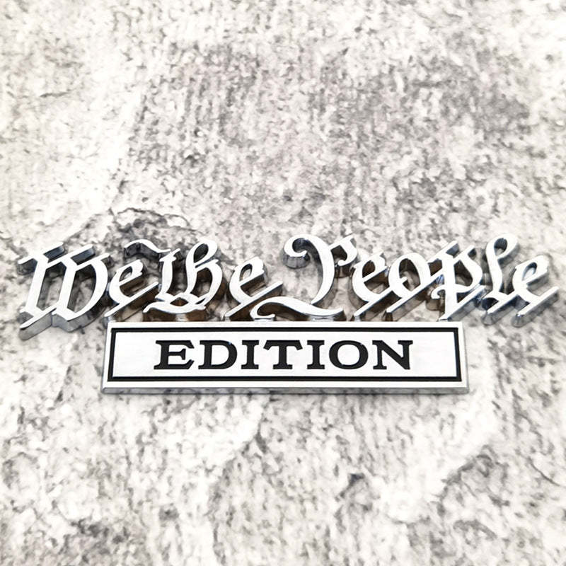 We the People Edition - 2 Pcs Emblem Sticker Badge - TE020