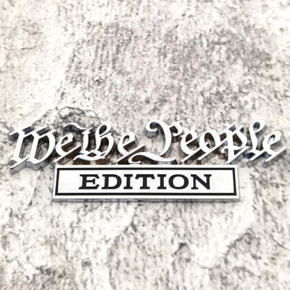 We the People Edition - 2 Pcs Emblem Sticker Badge - TE020