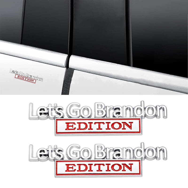 Lets Go Brandon Edition - 2 Pcs Emblem Sticker Badge - TE040