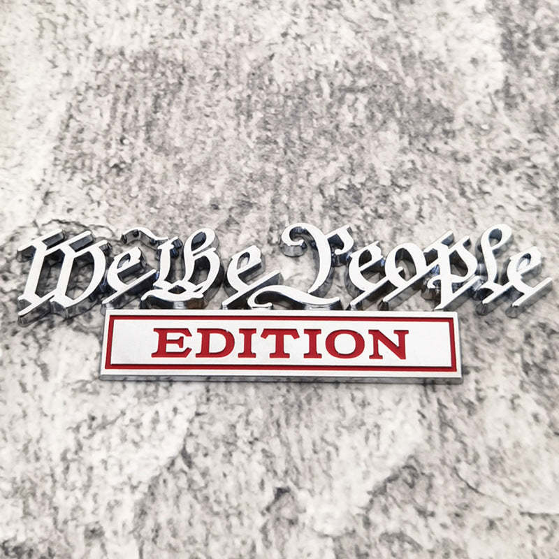 We the People Edition - 2 Pcs Emblem Sticker Badge - TE020