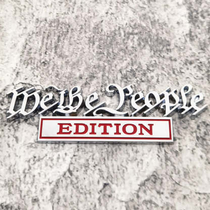 We the People Edition - 2 Pcs Emblem Sticker Badge - TE020