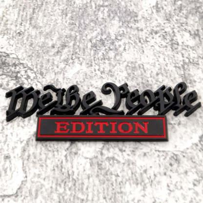 We the People Edition - 2 Pcs Emblem Sticker Badge - TE020