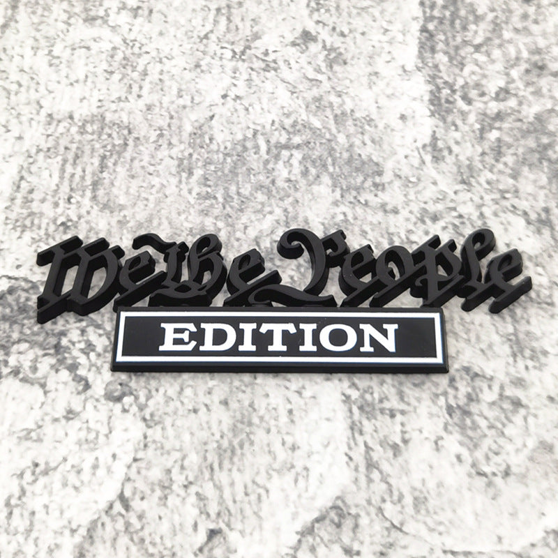 We the People Edition - 2 Pcs Emblem Sticker Badge - TE020