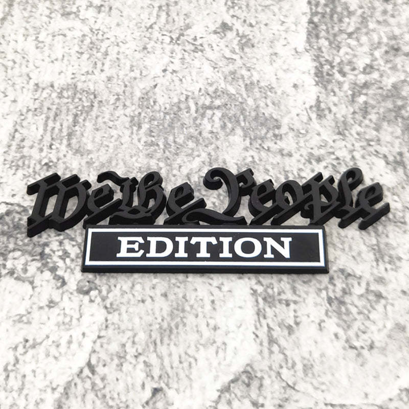 We the People Edition - 2 Pcs Emblem Sticker Badge - TE020